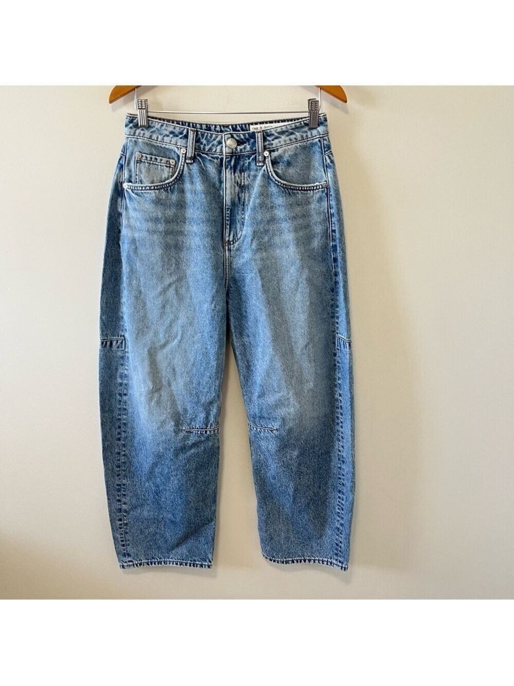 NWT rag & bone Charlie High-Rise Barrel Jeans Size 26 - Picture 3 of 13